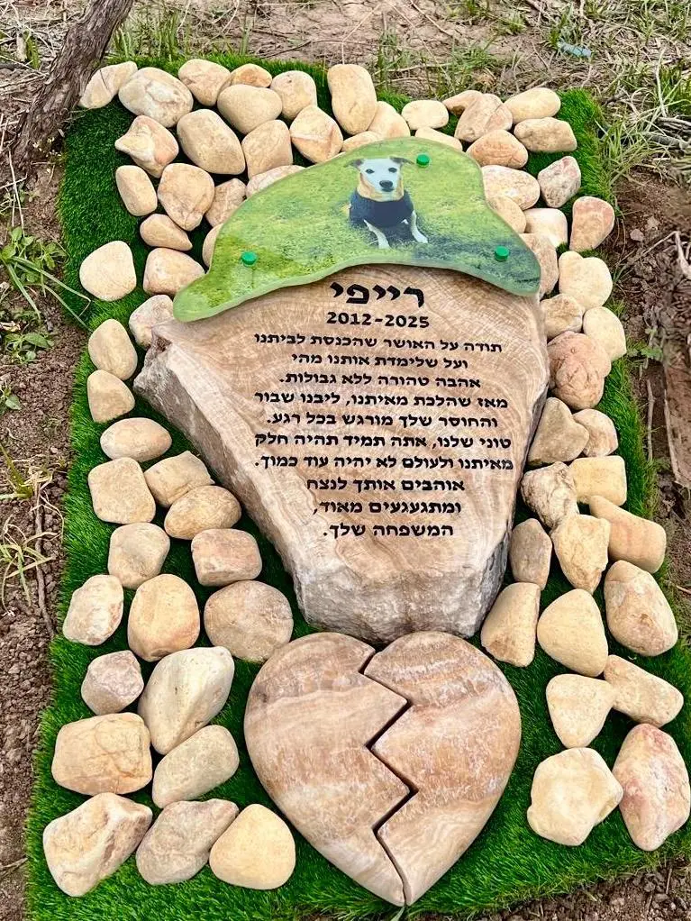 מצבה לבעל חיים בית קברות לחיות