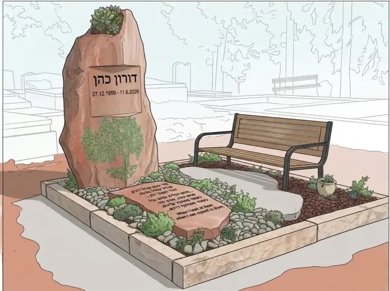 מצבה בעיצוב אישי